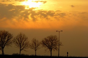 winterse avondzon