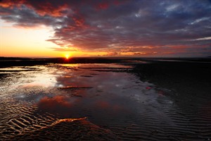 Zonsondergang Oostvoornse Slikken