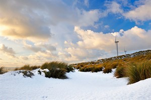 Zonsondergang bij Maasvlakte - Slufterstrand