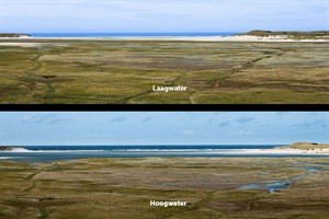 De Slufter richting Noordzee