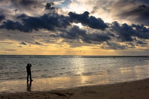 Wolken over Slufterstrand