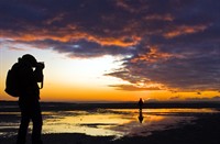 Zonsondergang - Lutfi, Natuurgebied Breede Water in de Duinen van Voorne