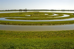 Eb en Vloed meter in Biesbosch