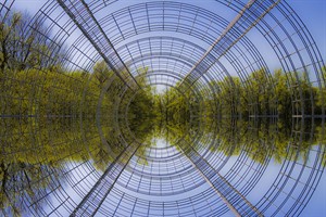 Kunstbeeld in Nationaal Park De Biesbosch