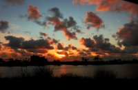 zon ondergang, maasvlakte, zon ondergang