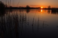 zon ondergang, Duinen van Goeree, zon ondergang